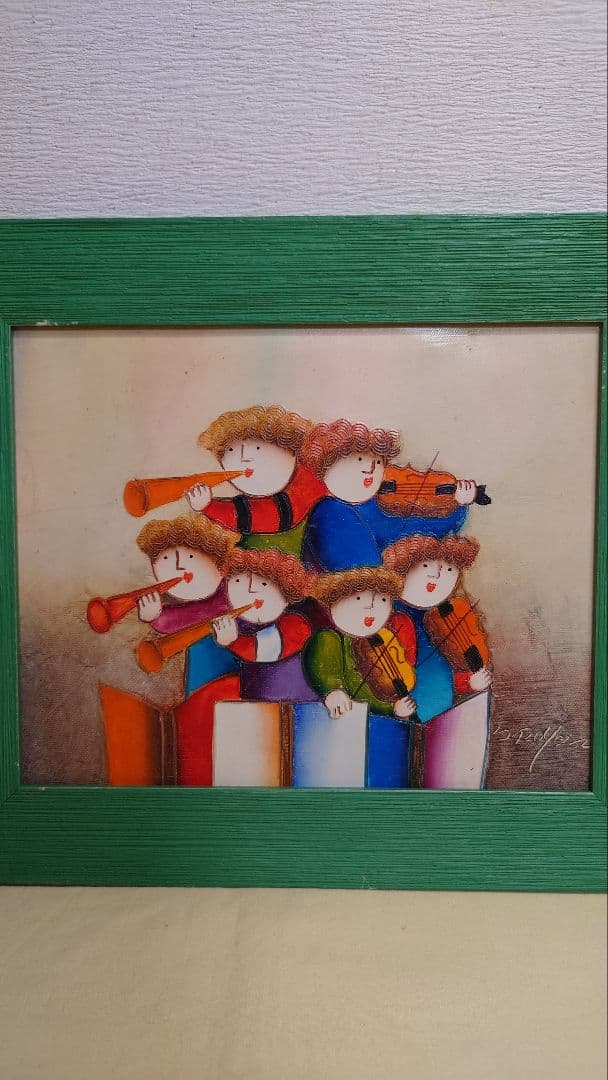 油彩画　油絵　ジェイ・ロイバル　音楽隊