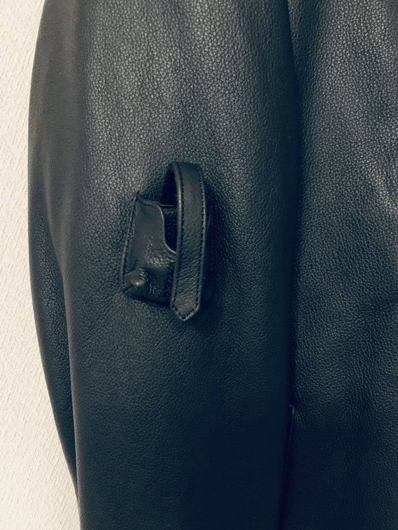 未使用品 ガンダム ジオン軍 レザー シングルライダースジャケット 襟付き LL