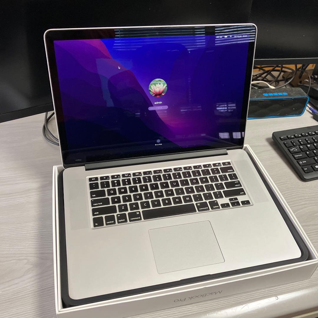 MacBook Pro 2015 US 15/i7/16GB/512GB 中古品