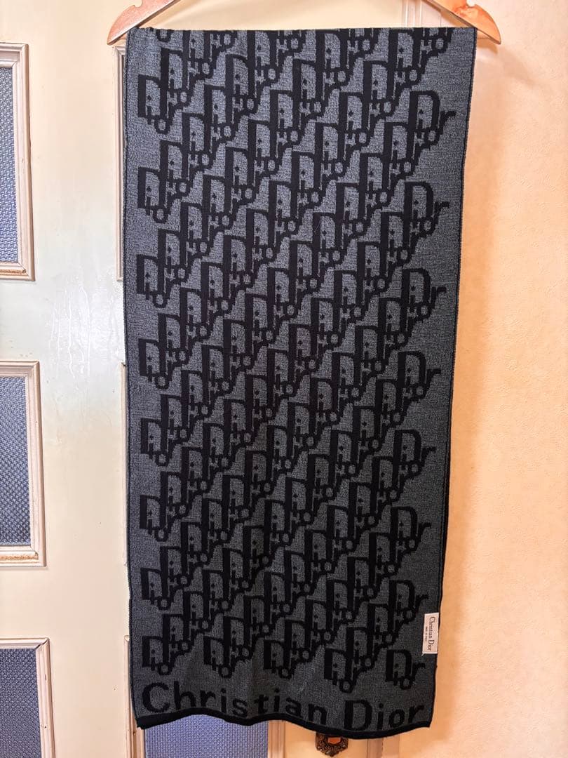 Christian Dior ロゴパターン マフラー