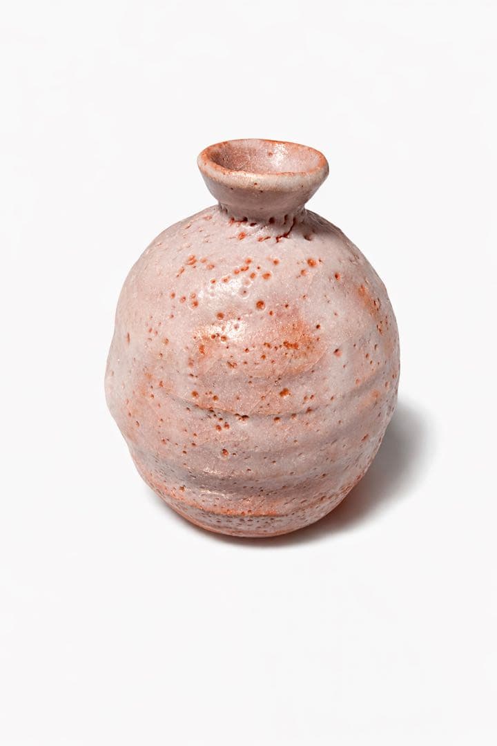 志野焼 徳利 ぐい呑 共箱2点 布栞付 茶道具