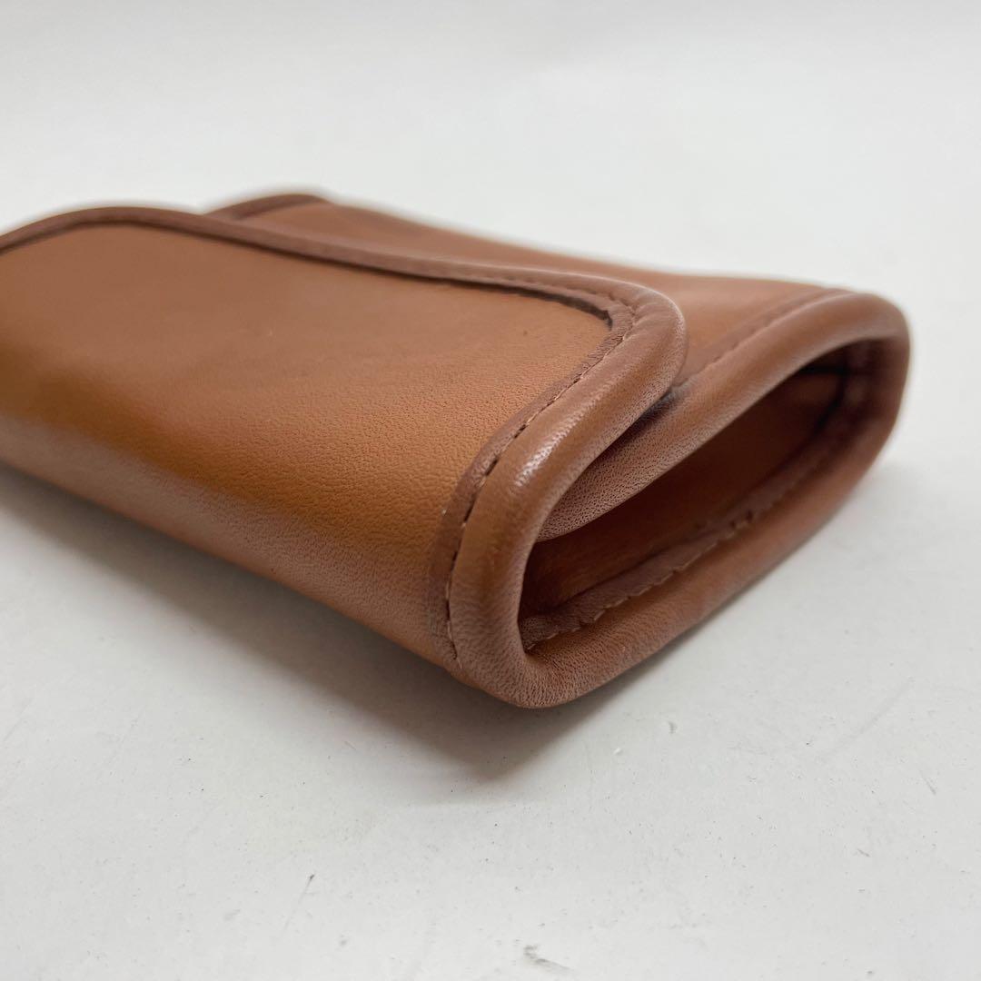 1140 COACH オールドコーチ ケース 小銭入れ フラップ ブラウン