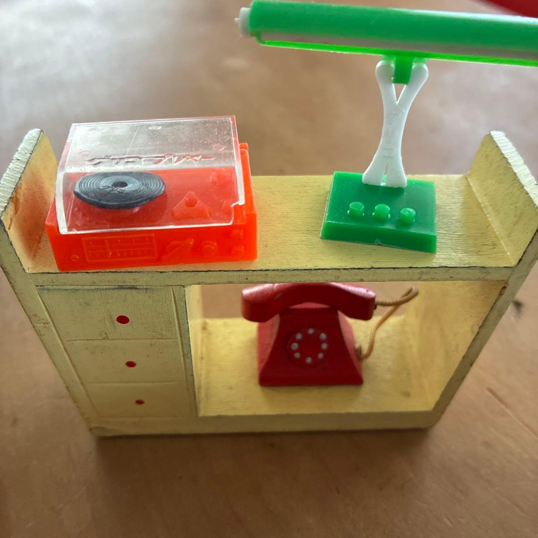 ち*こ様 昭和レトロ木製ミニチュア家具セット