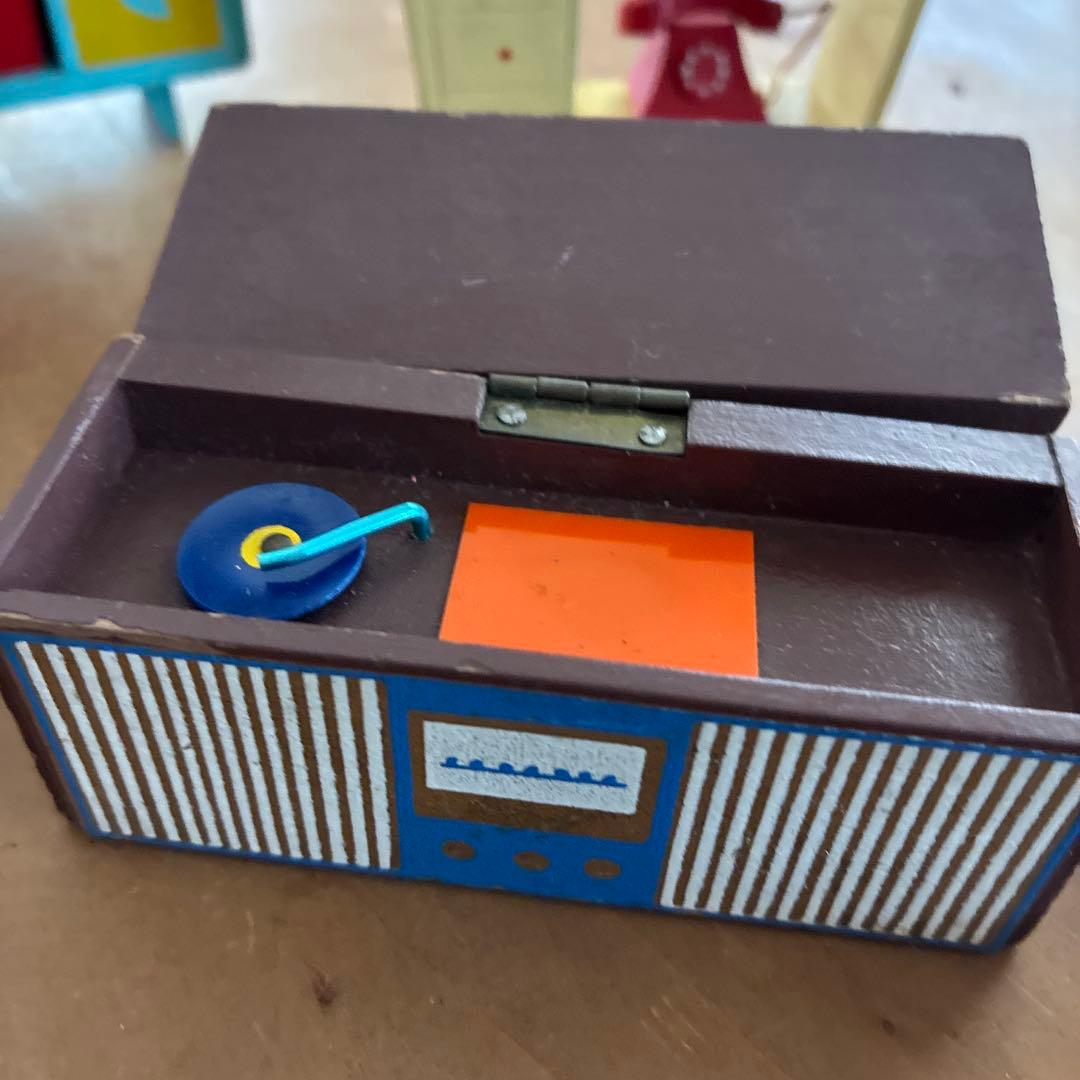 ち*こ様 昭和レトロ木製ミニチュア家具セット