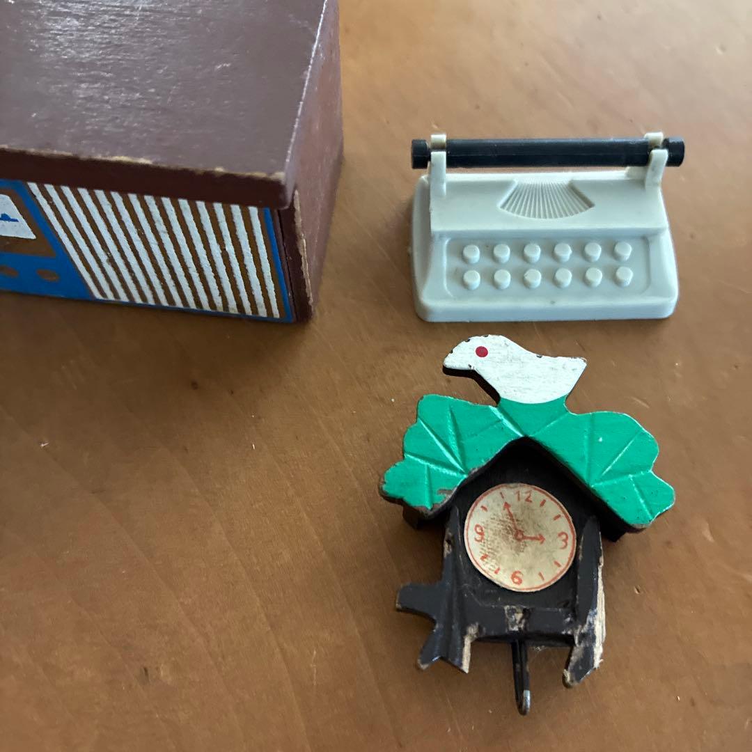 ち*こ様 昭和レトロ木製ミニチュア家具セット