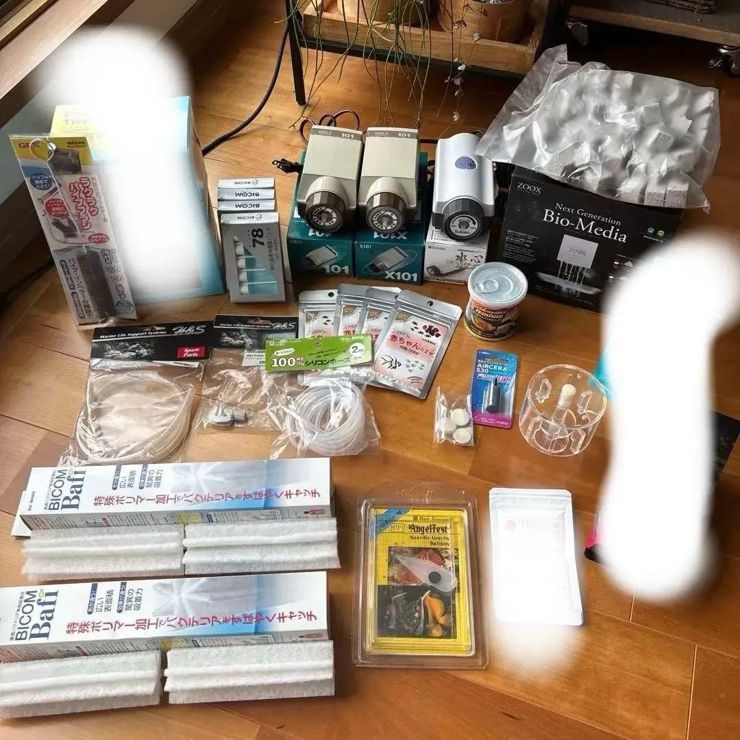 海水魚の餌 エアポンプ　他