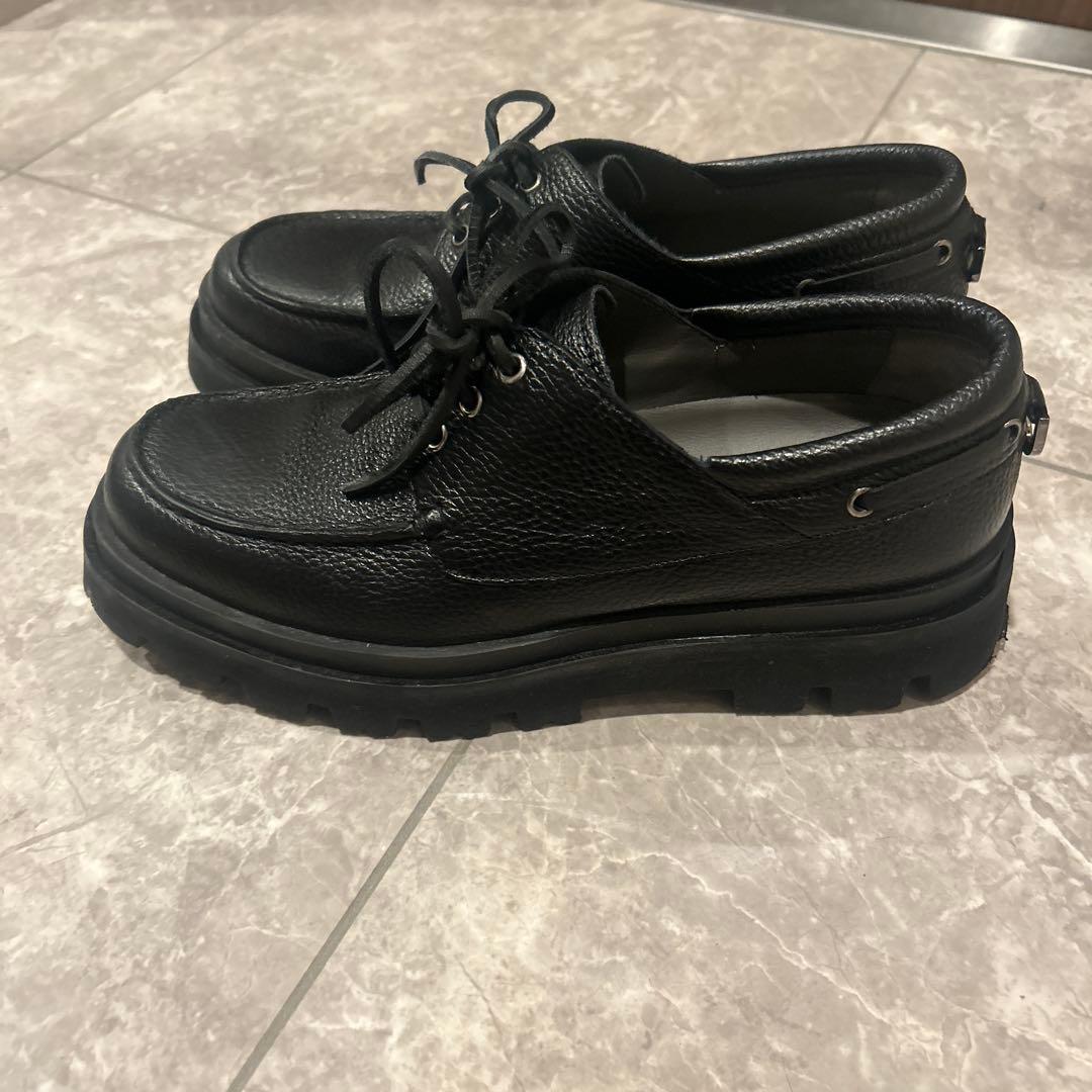 Sergio Rossi ブラックモカシンシューズ　61/2