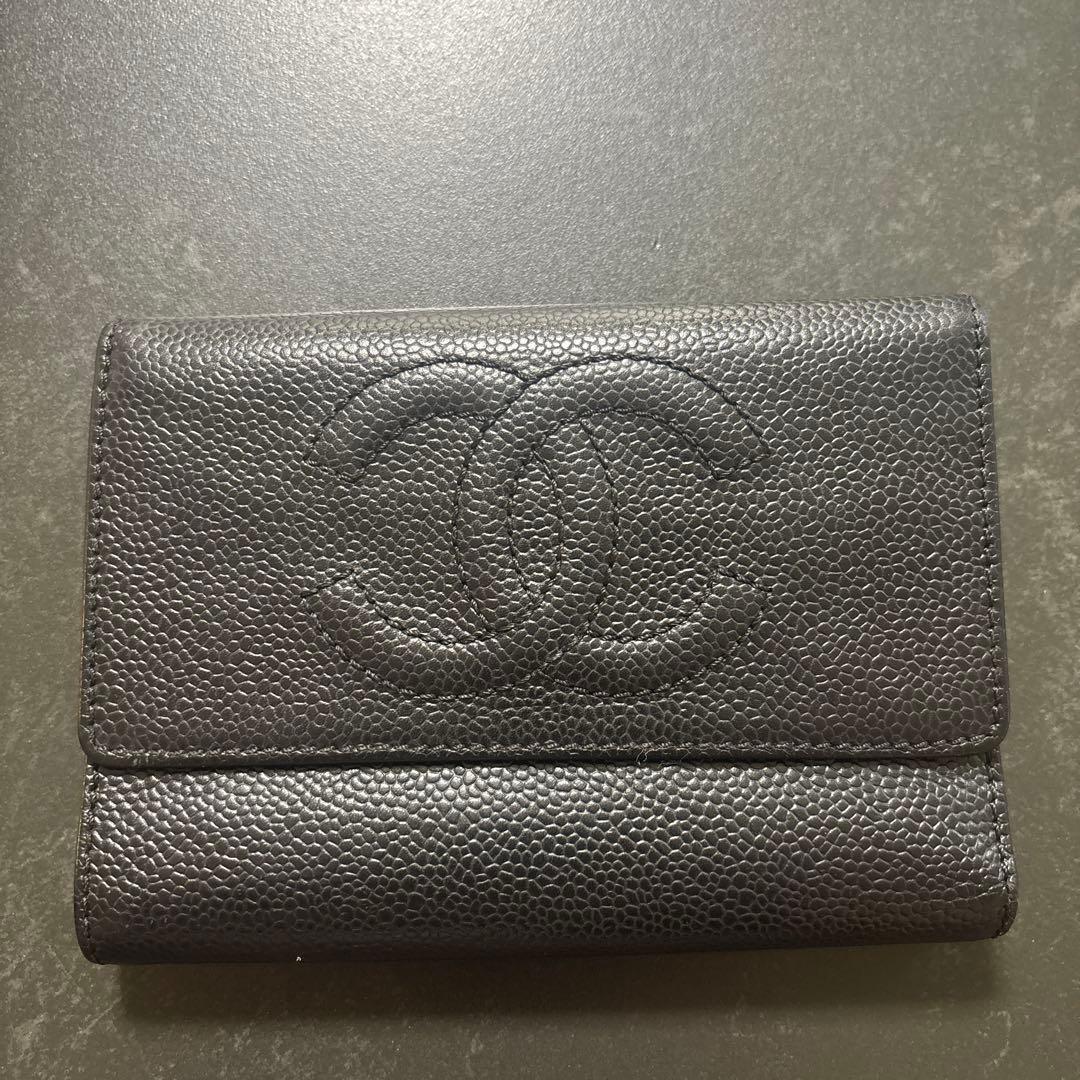 正規品　CHANEL 三つ折り　財布