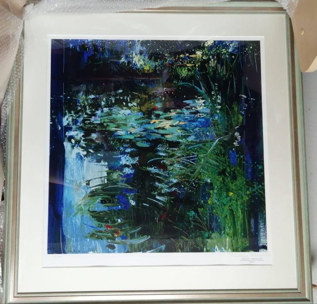 【お値下げ！】トレンツ・リャド　蒼き水面　シルクスクリーン