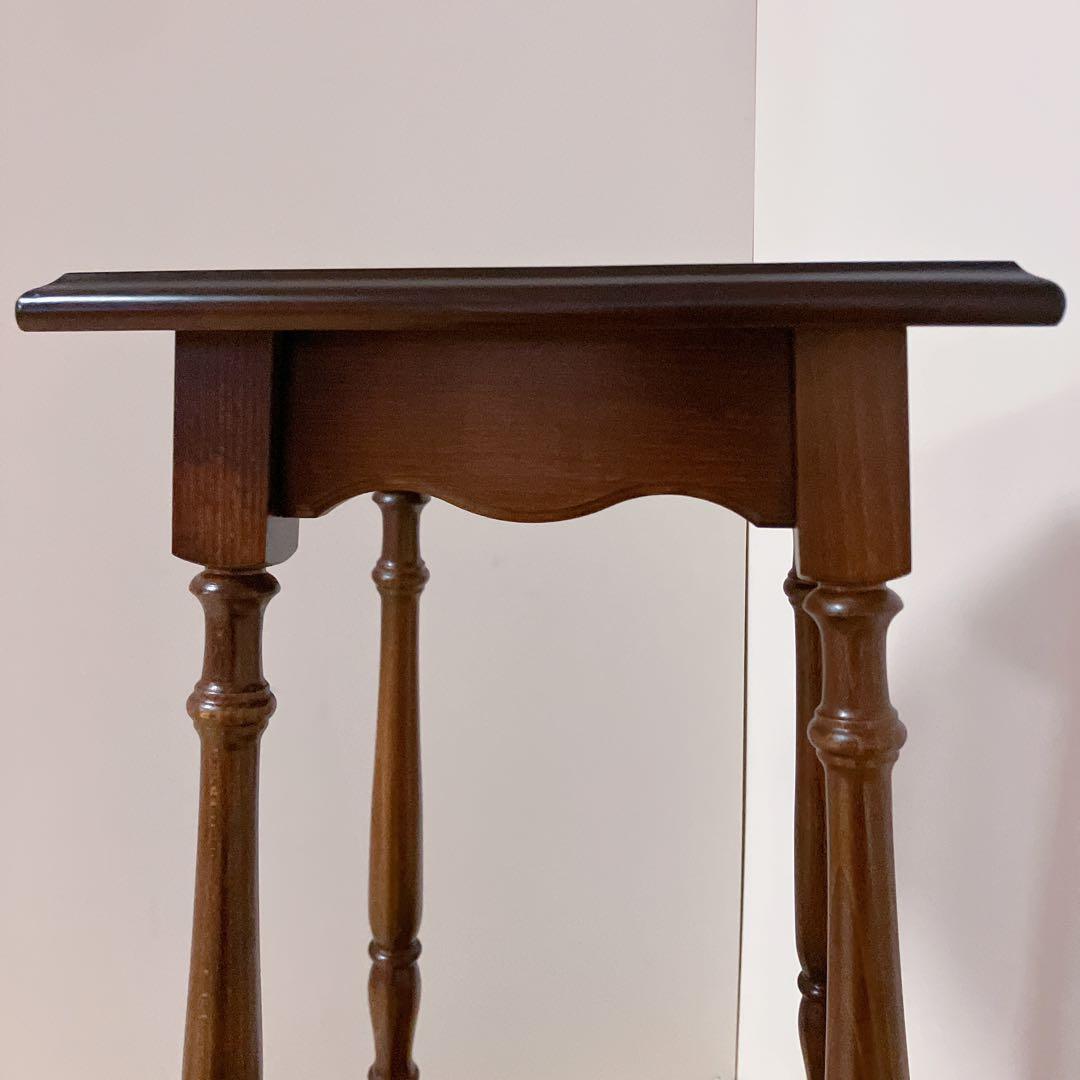 karimoku カリモク　コロニアル　電話台　飾り棚　アンティーク　花台