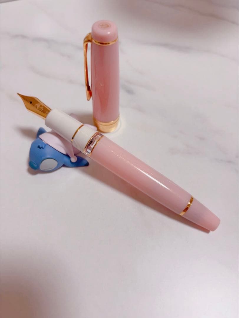 ペントノートオリジナル万年筆　ゆきのしたで中字