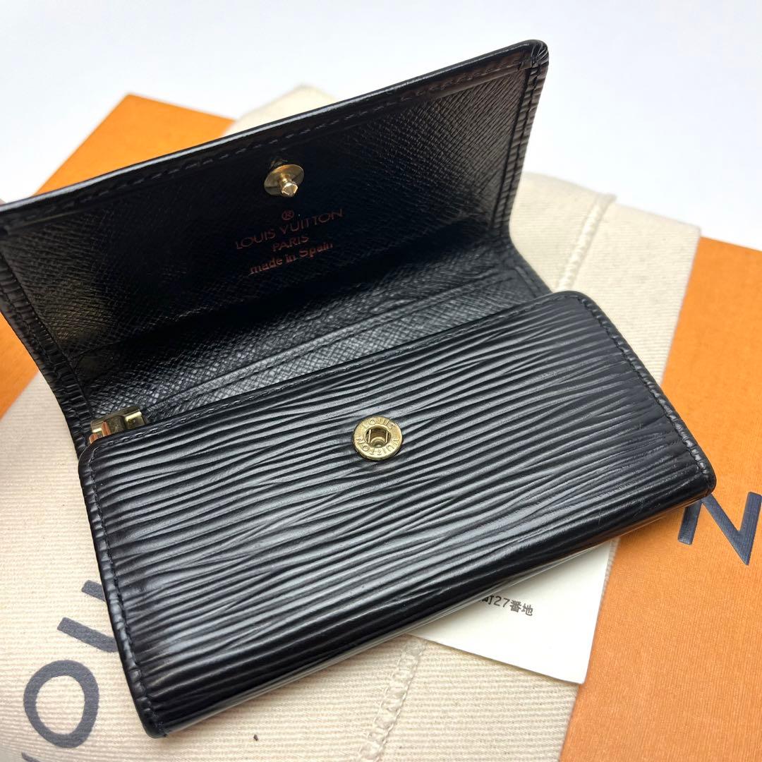 鑑定済 ルイヴィトン エピ ブラック キーケース6連