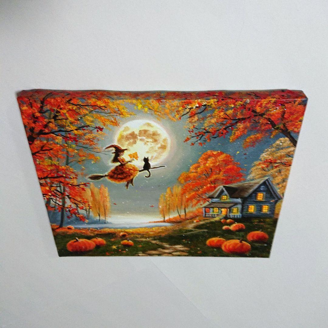 K*Z様 【月夜の晩に】アクリル画 F3 風景画 絵画