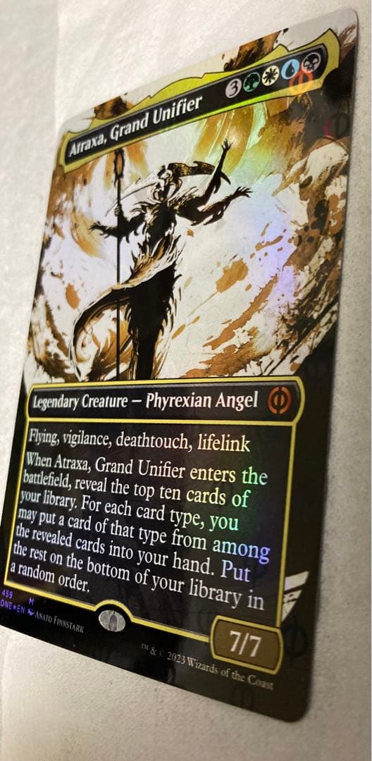 MTG　foil英語　ボーダーレス　S&C 偉大なる統一者、アトラクサ　ONE
