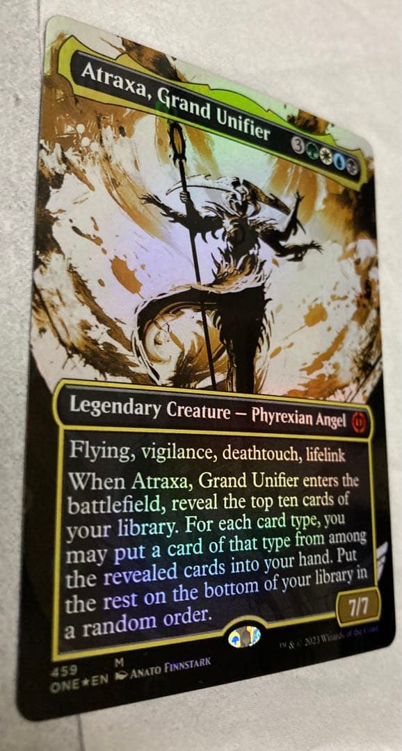 MTG　foil英語　ボーダーレス　S&C 偉大なる統一者、アトラクサ　ONE