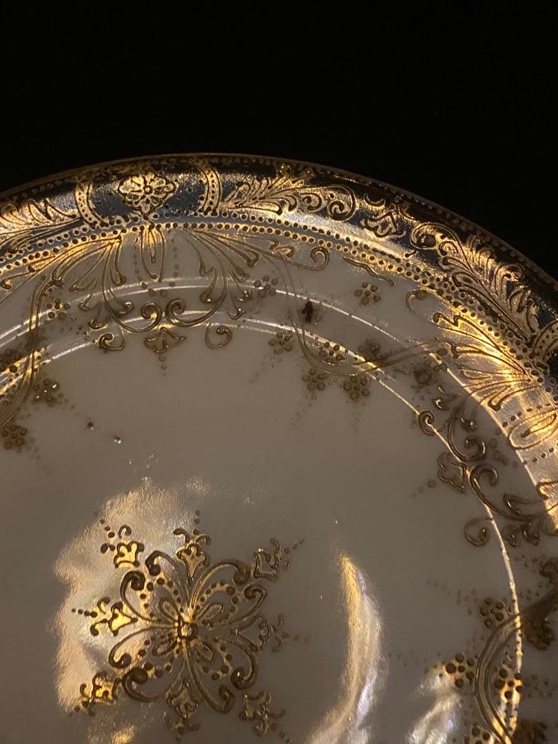 アンティーク　オールドノリタケ　金彩　ケーキプレート　2枚セット