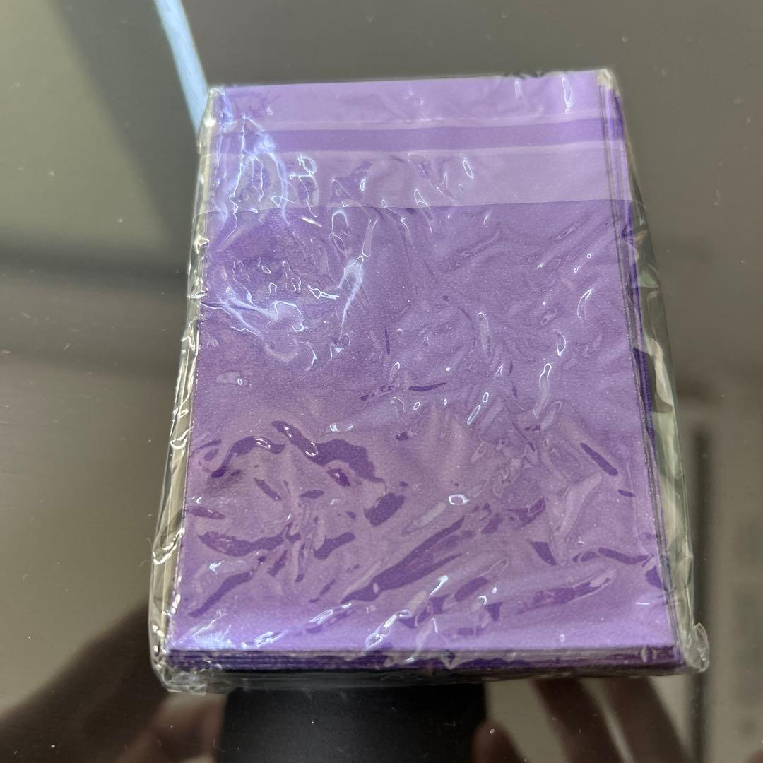 遊戯王 初期ロゴ メタリックパープル 紫 公式 スリーブ 50枚 未開封
