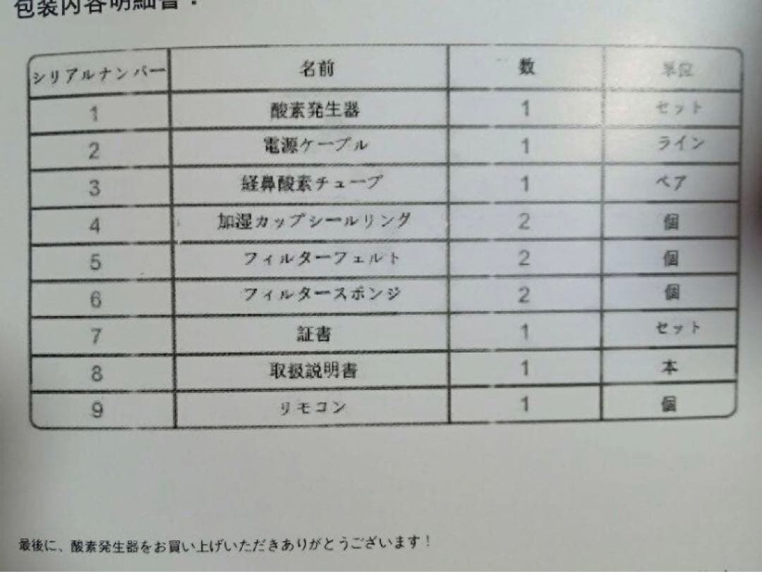 酸素濃縮器　酸素室　酸素吸入器　二酸化炭素計測器　新品に近い