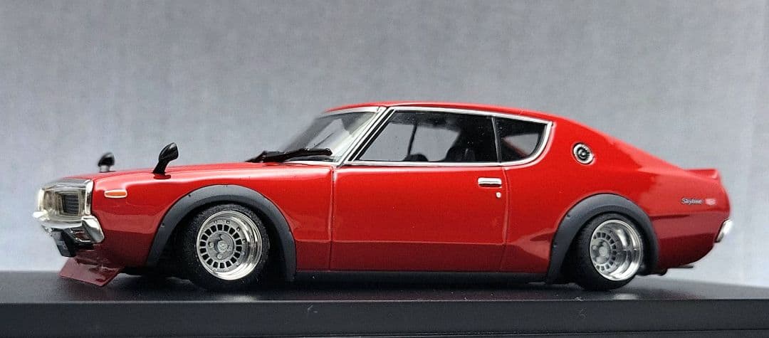 1/43　スカイライン改　ケンメリ2Dr　GT-Rフォーカス　アルミ製　深リム