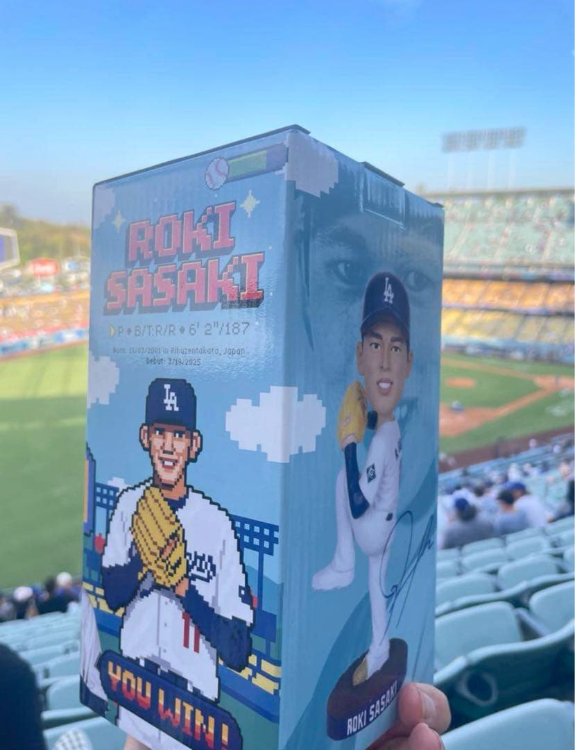 は*ん様 佐々木朗希ボブルヘッド 8/4 ドジャース ドジャースタジアム MLB