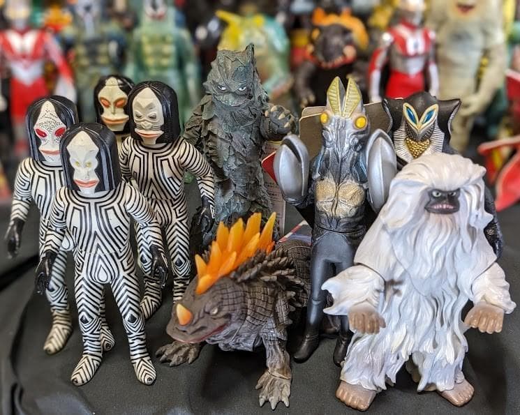 ウルトラマン＆登場怪獣・宇宙人（バンダイ）ソフビほぼコンプ59体セット＋6