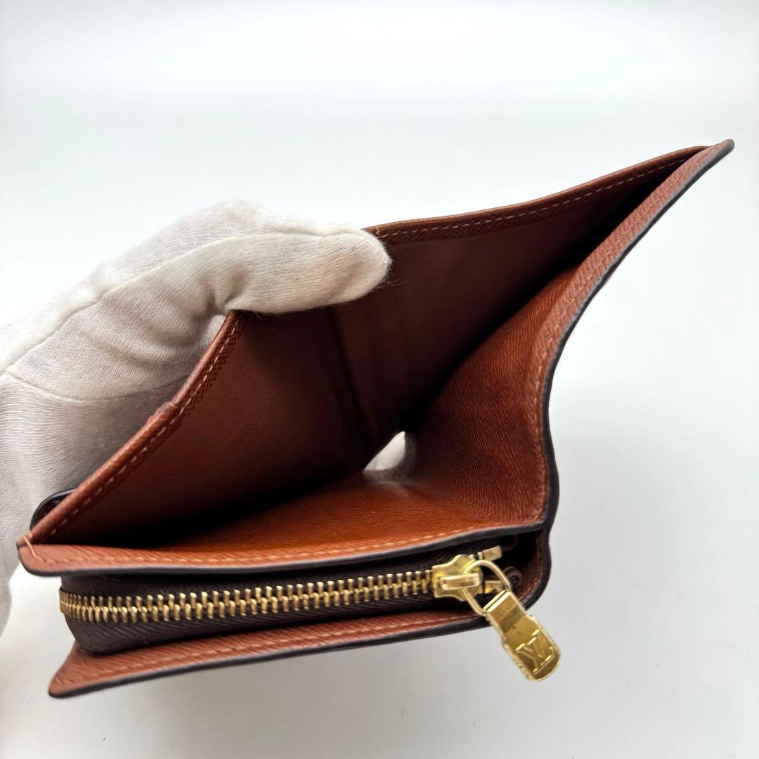 【極美品】ルイヴィトン　モノグラム　コンパクトジップ　二つ折り財布　財布　ミニ