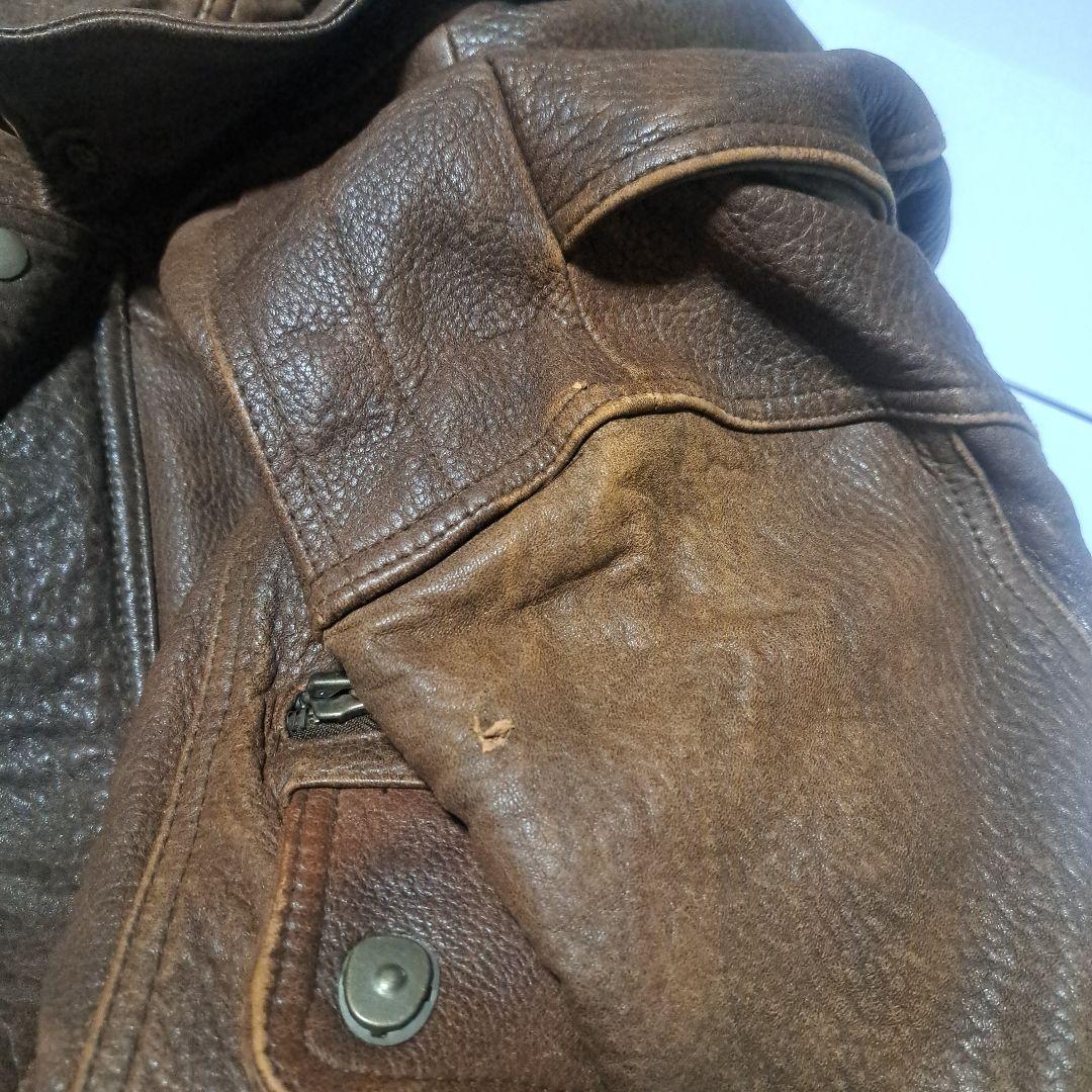 G-1フライト　レザージャケット　ラム革　ヴィンテージ　90s　サイズ40