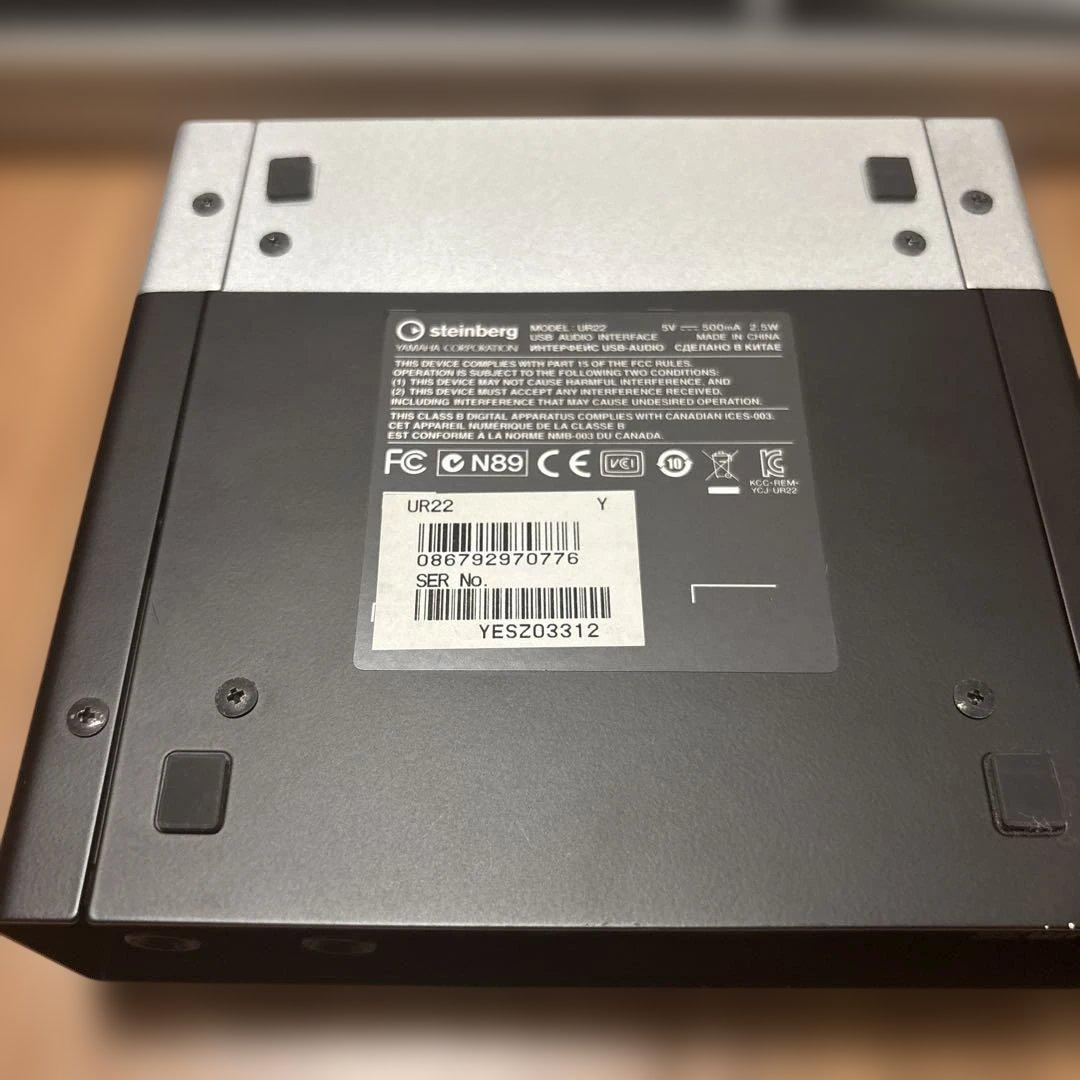 steinberg UR22 USBオーディオインターフェイス
