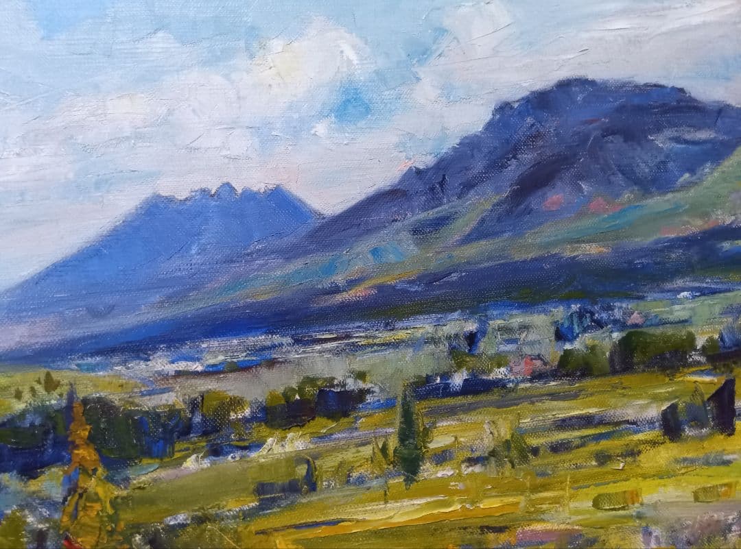 サインは２枚目にあります写真12枚です直筆油彩です