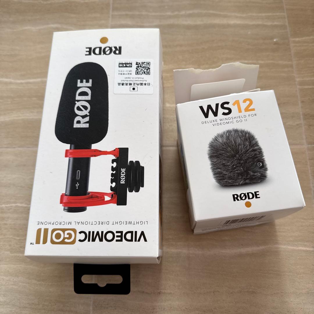 RØDE VideoMic GO II + WS12ウィンドシールド