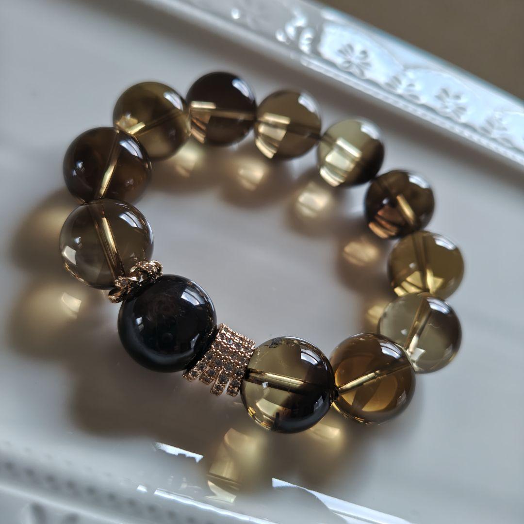 おまとめ専用です♡新作♡非加熱、非照射スモーキーシトリン、極みハイパーシーン