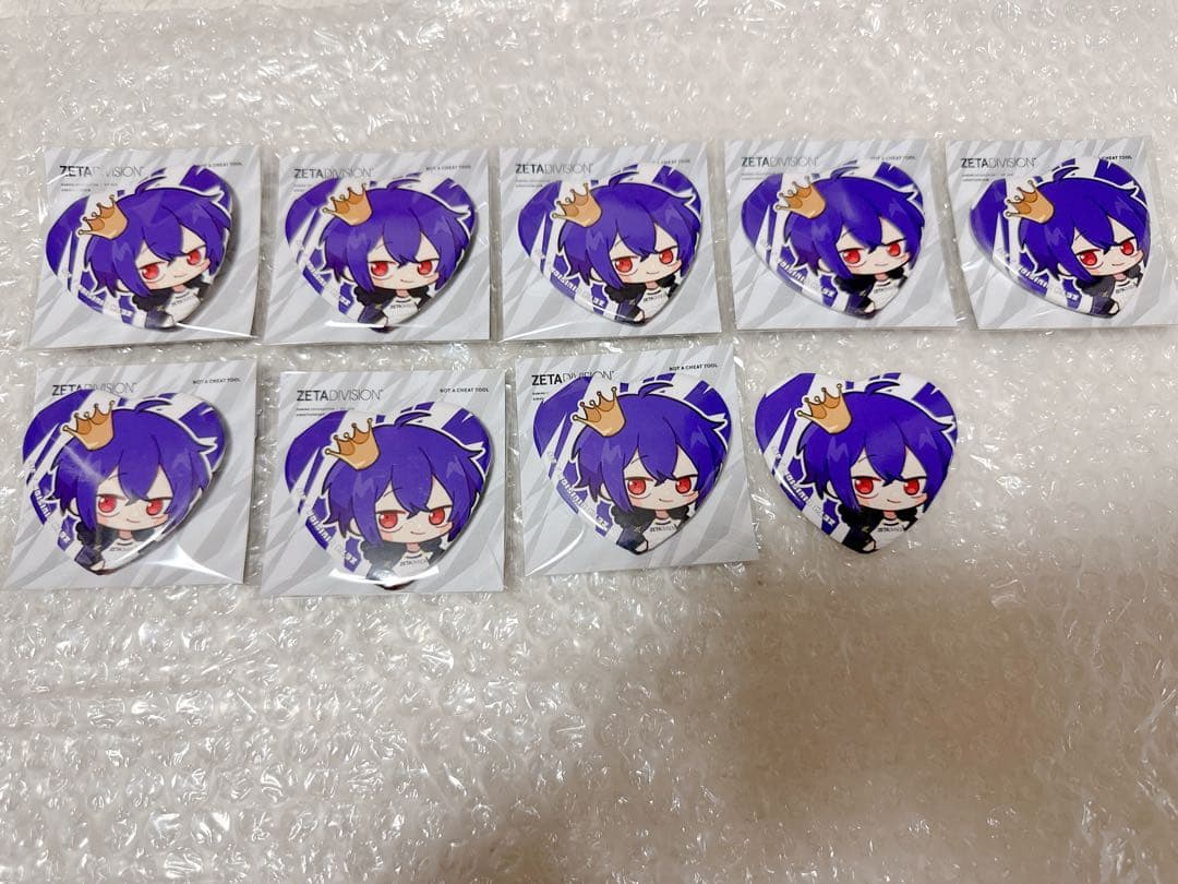 ZETA DIVISION alf あるふ ハート缶バッジ 78個