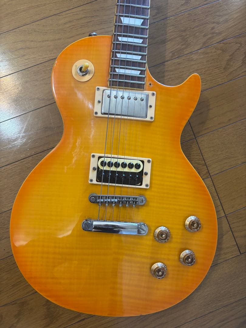 メーカー不明レスポール。 ピックアップ交換美品