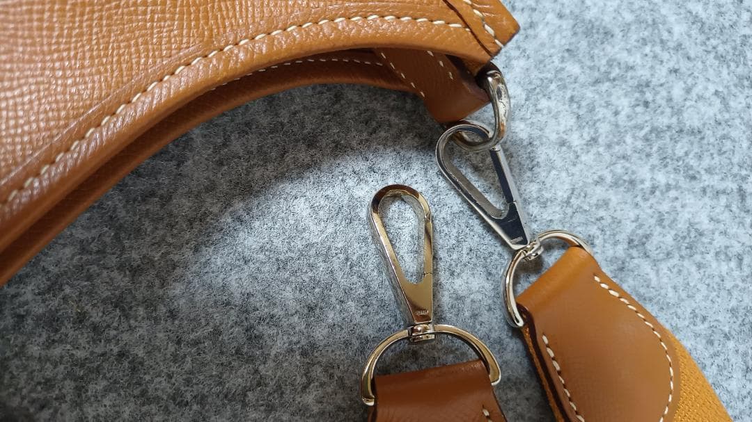 [専用］⑤エルメス　Hermès　エヴリン1PM　エプソン　ゴールド（ブラウン）