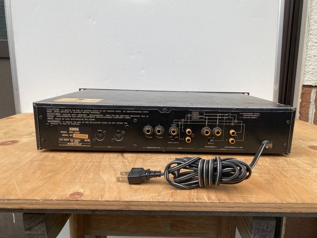 korg drv-3000 デジタルリバーブ　中古品