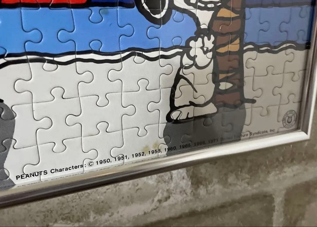 ビンテージ 80s PEANUTS パズル　完成品 アポロ社 レトロ　スヌーピー