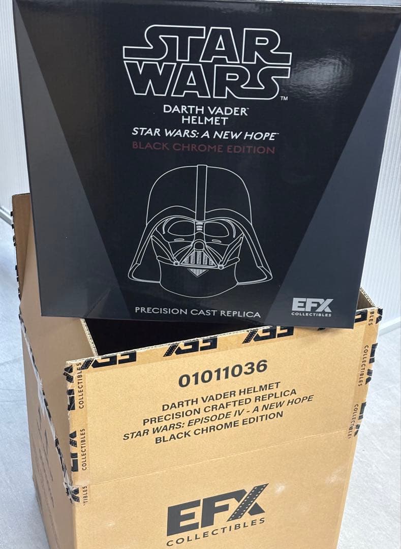 最終値下げスターウォーズ1/1ダースベイダー ヘルメットブラッククローム