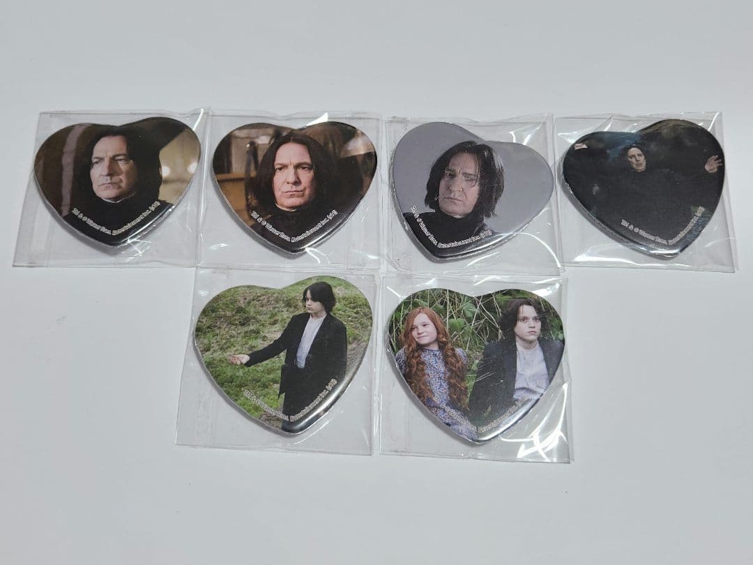 【希少】ハリー・ポッター ハート缶バッジ セブルス・スネイプ