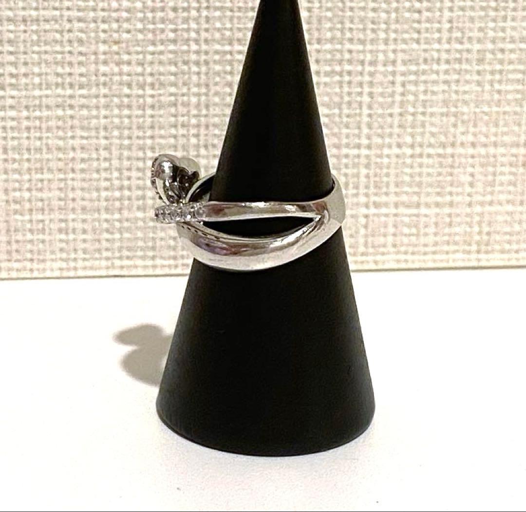 K18 WG ポンテヴェキオ ハートダイヤリング PonteVecchio 9号