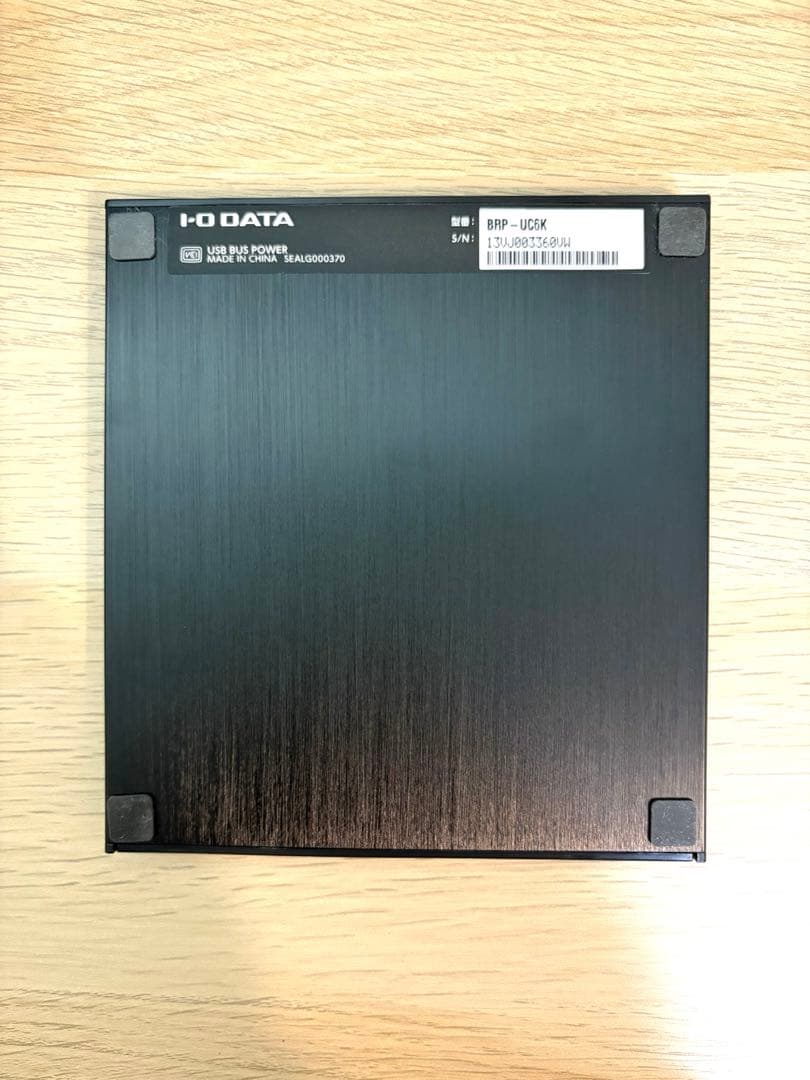 アイ・オー・データ 外付ポータブルブルーレイドライブ BRP-UC6K ブラック