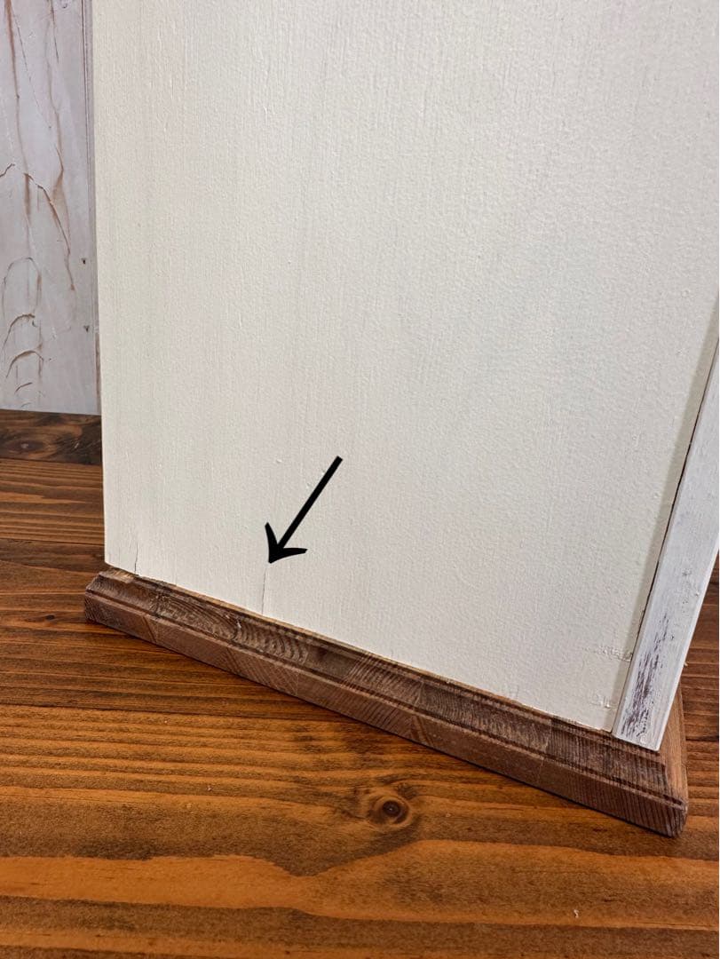 ピ*ア様 【1点のみ　キズありのためお値引き】アンティークの扉のようなキャビネッ