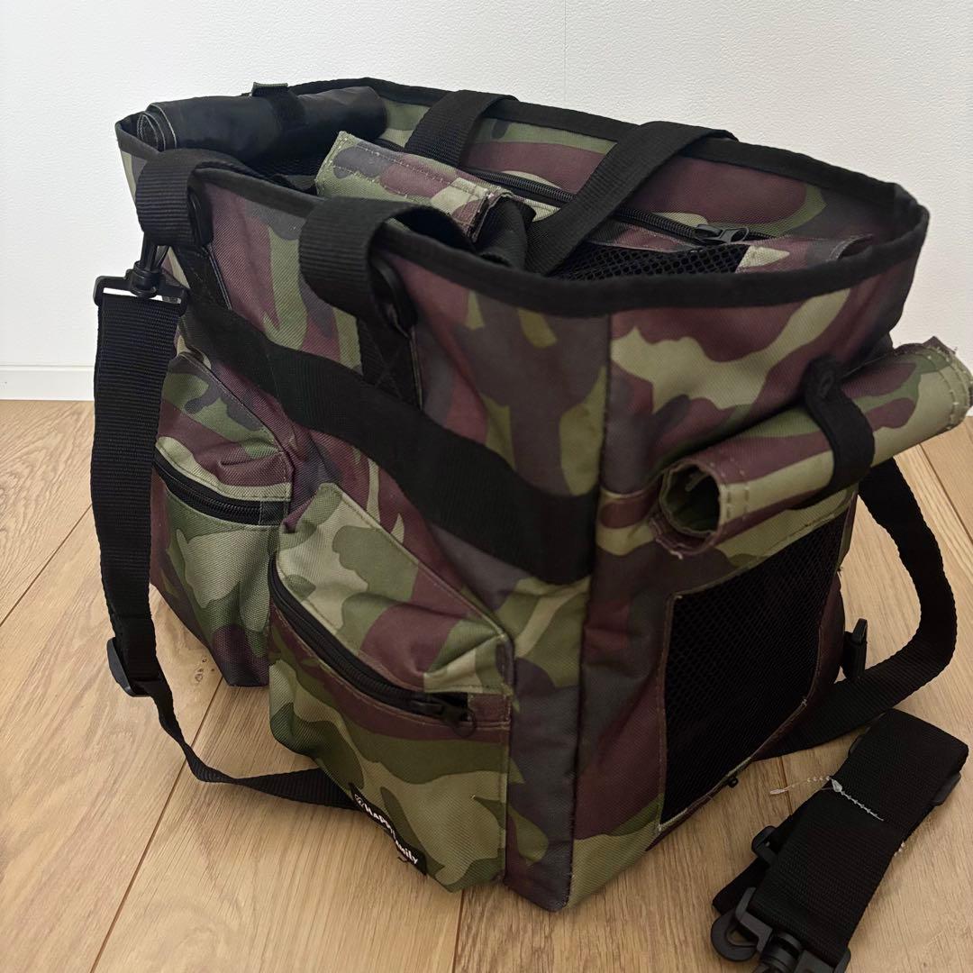 【美品】3way犬用キャリーバッグ迷彩