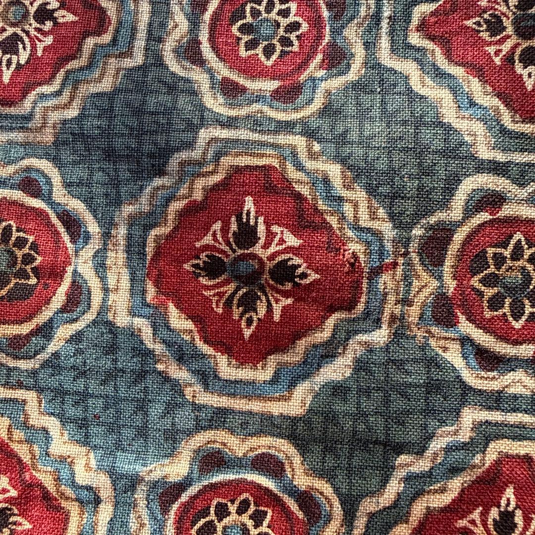 アンティーク　インド　更紗