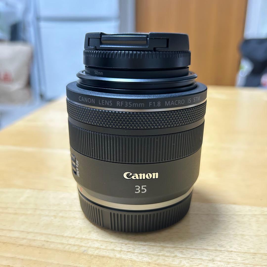 rf35mm f1.8 マクロ is stm (純正フードとプロテクター付き)
