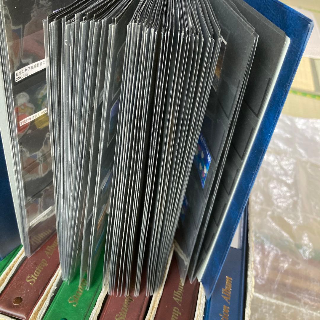 日本5冊済外国切手アルバム5冊未済混合計１ 0冊６段前後４ 0〜５ 0 P重品有