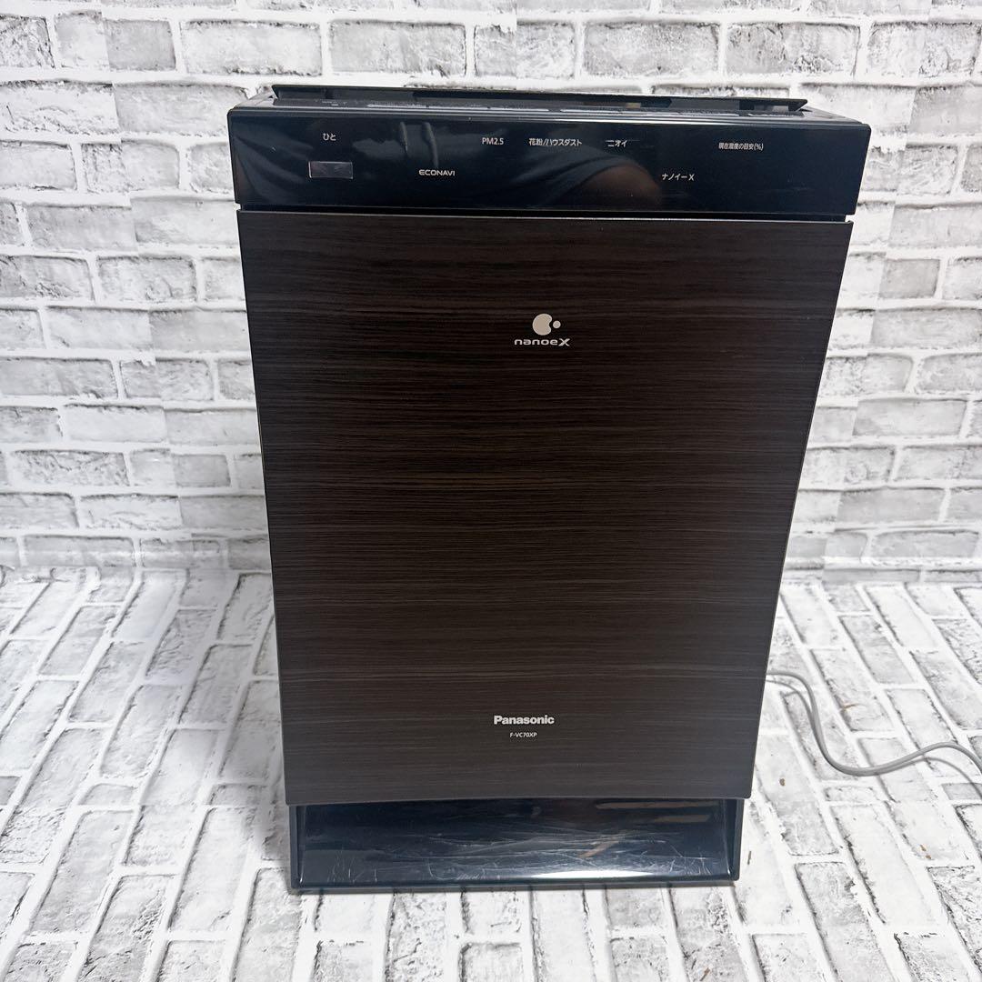 Panasonic 加湿空気清浄機 ナノイーX 木目調　F-VC70XP