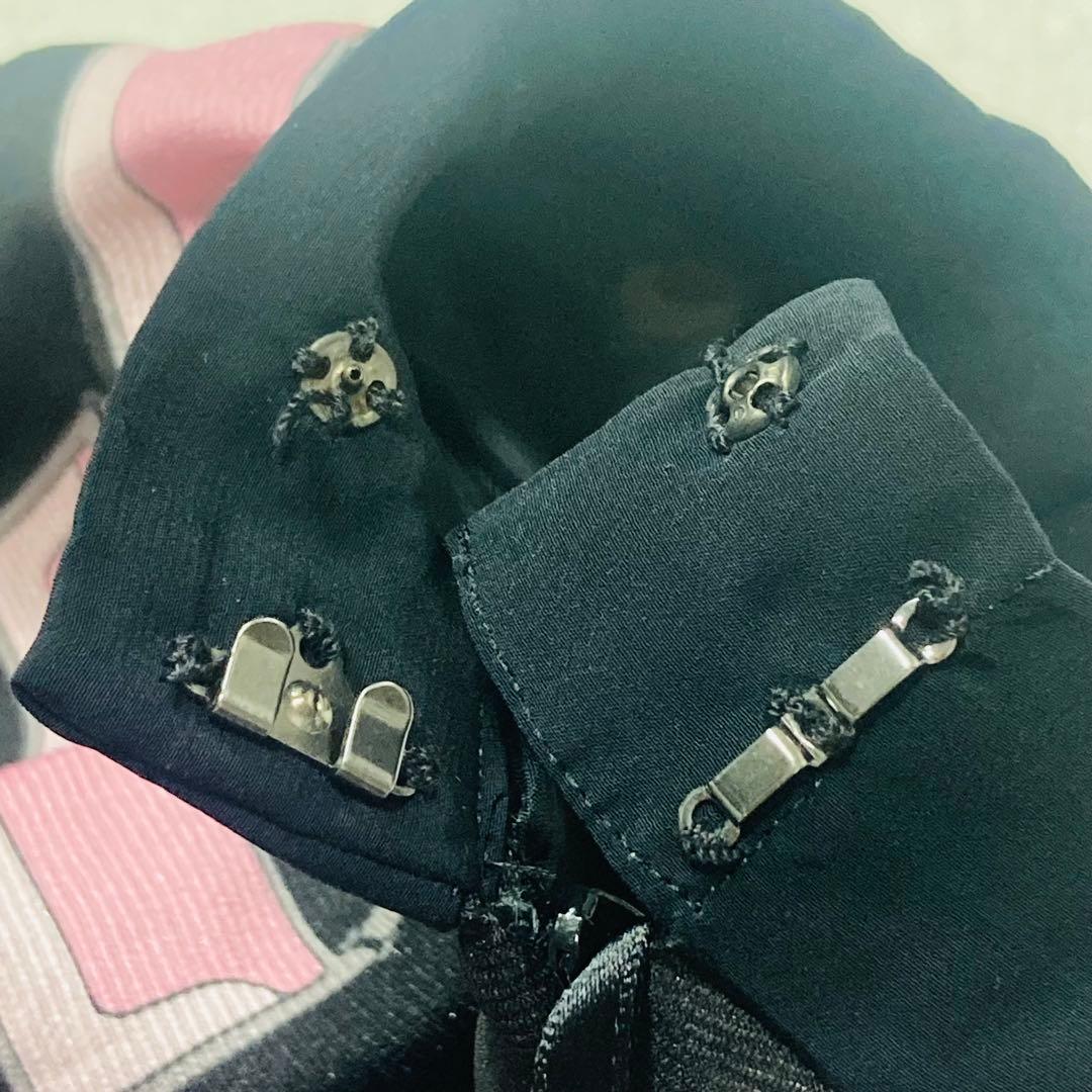 新品　エムズグレイシー　膝丈スカートL バッグ柄