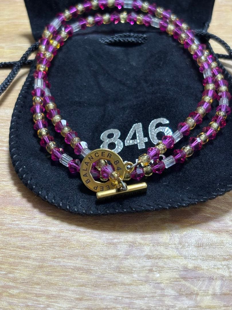 ヤジロ 846 4シリーズネックレス　ピンク