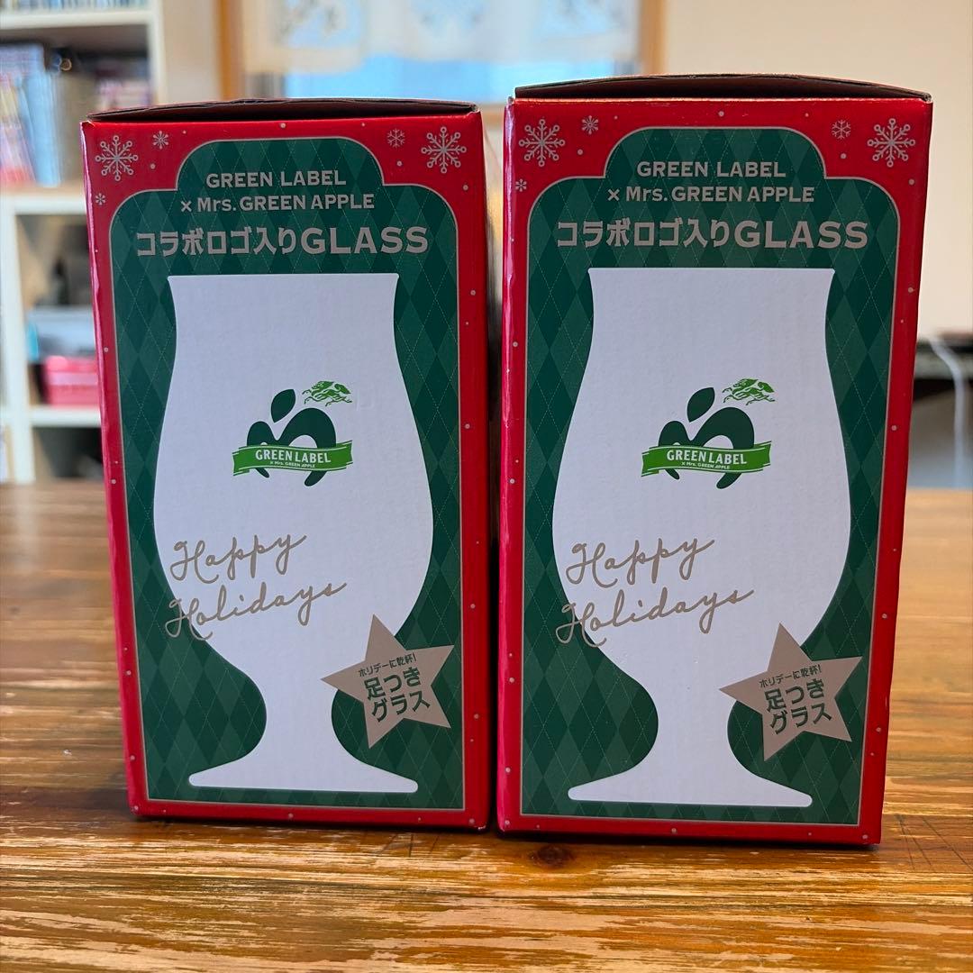 Mrs.GREEN APPLE KIRIN コラボロゴ入GLASS