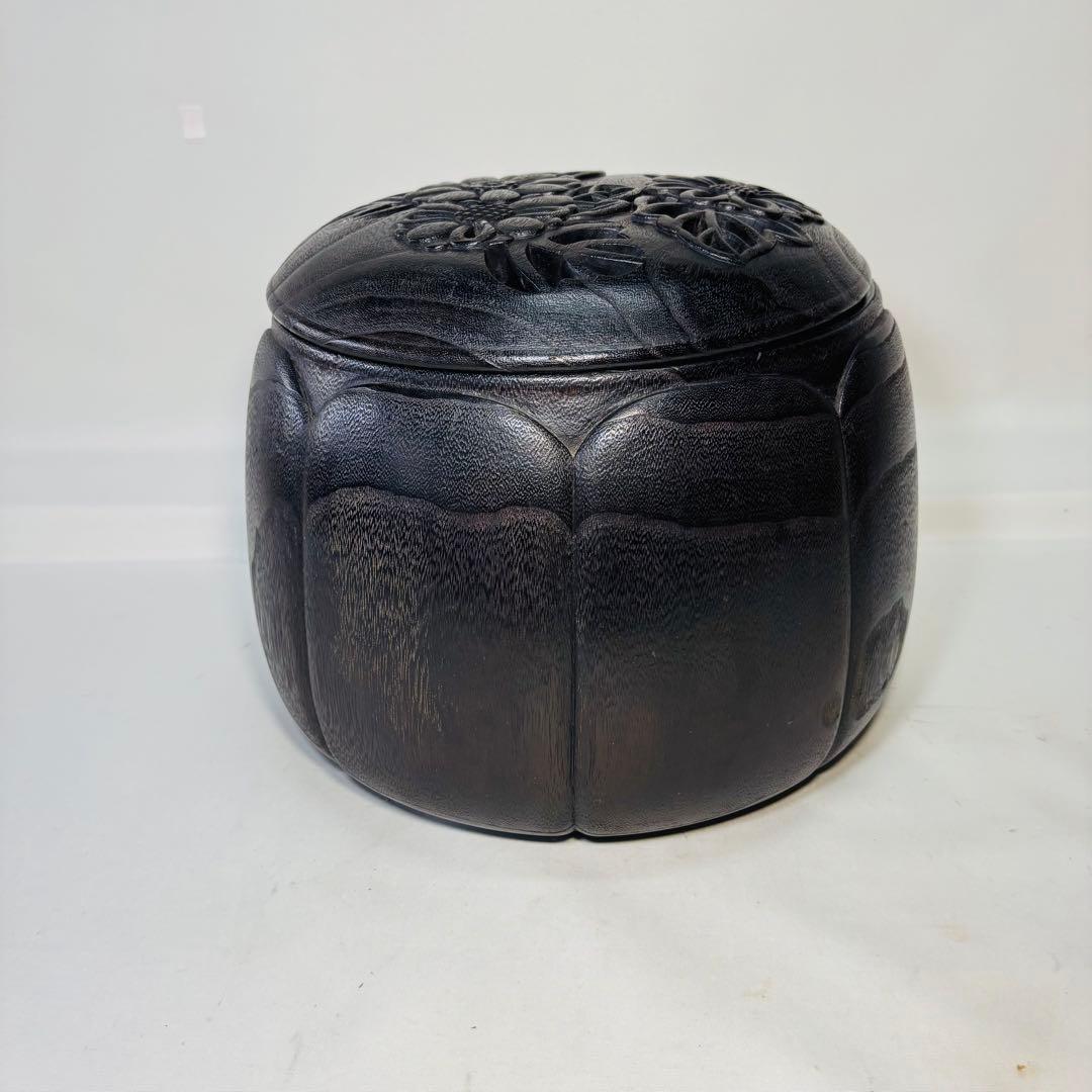 平安清鳳作　菊桐　手焙　①